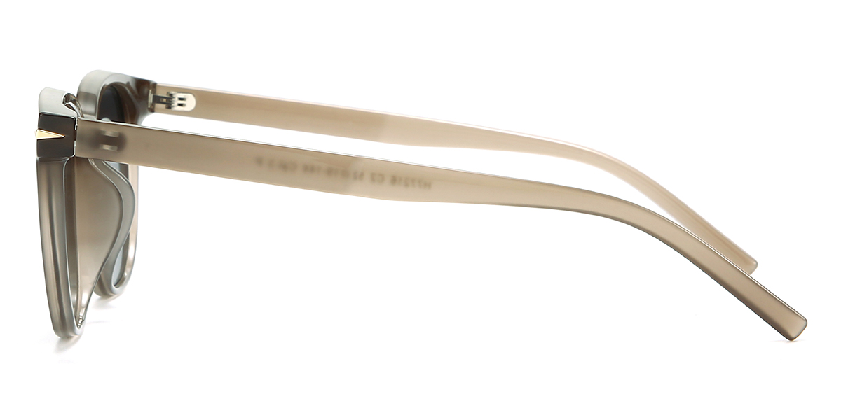 Marron Gris Bunny Lunettes - Square Sunglasses