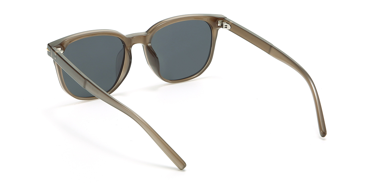 Marron Gris Bunny Lunettes - Square Sunglasses