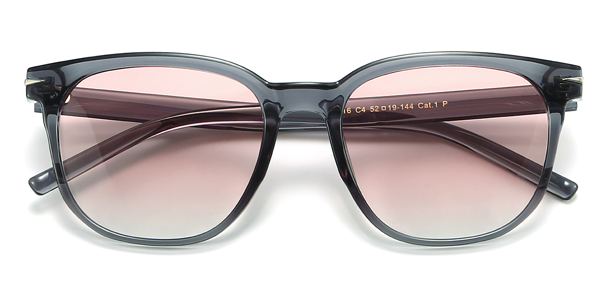 Gris Rosa Bunny Gafas - Square Sunglasses