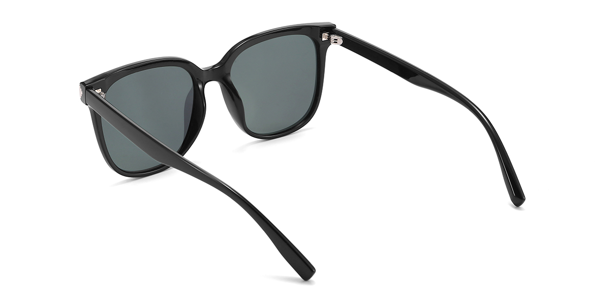 Noir Gris Ines Lunettes - Square Sunglasses