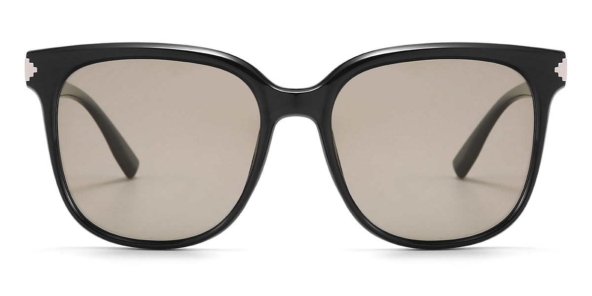 Schwarz Braun Ines Brille - Square Sunglasses