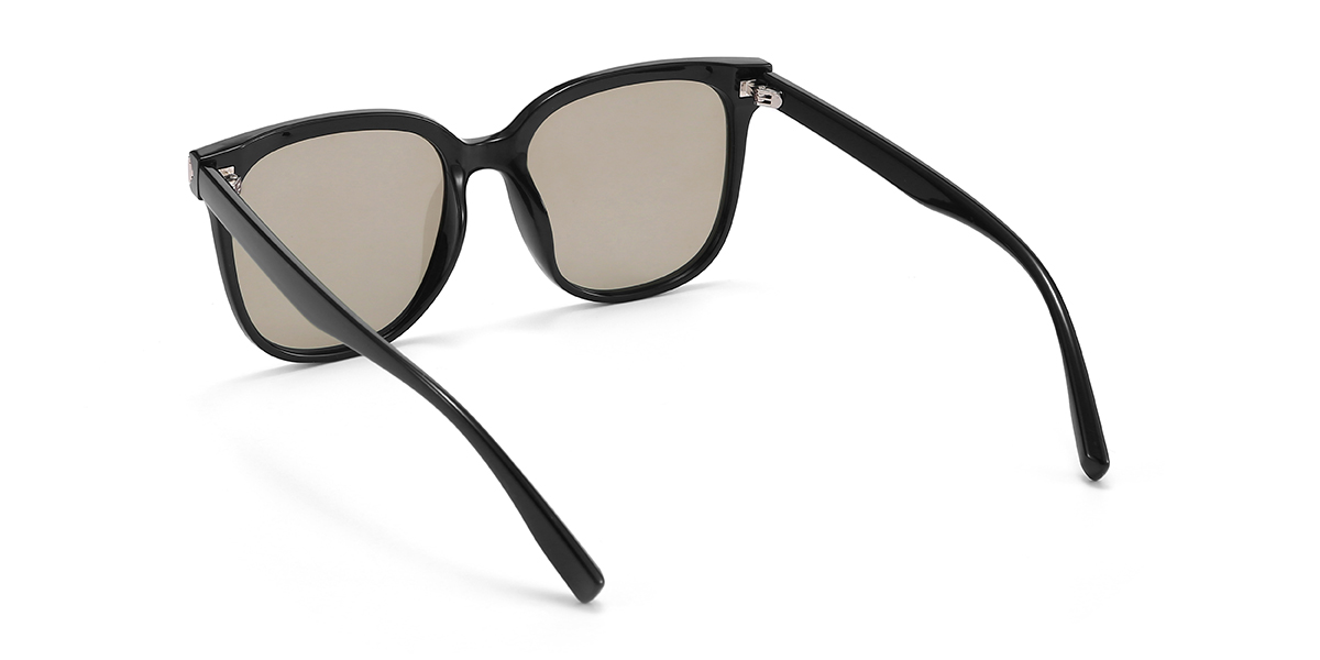 Schwarz Braun Ines Brille - Square Sunglasses