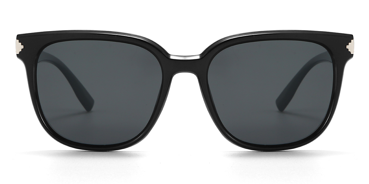 Black Grey Kendall - Square Sunglasses