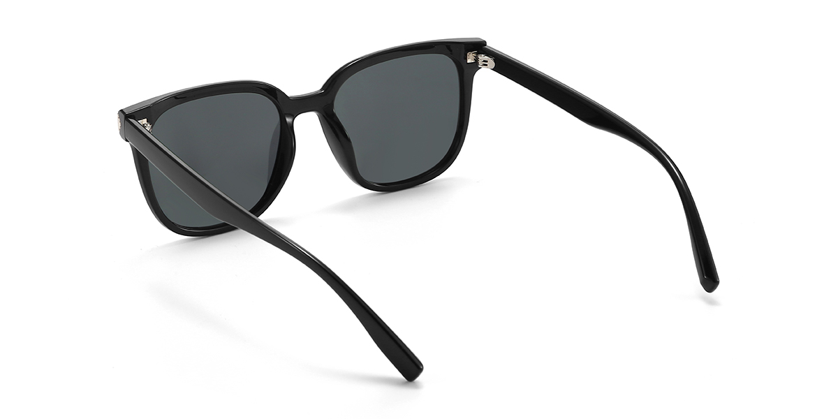 Noir Gris Kendall Lunettes - Square Sunglasses