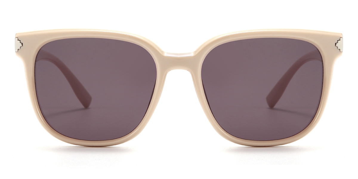 Blanco lechoso Gris Kendall - Square Sunglasses