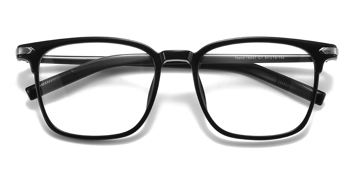 Schwarz Lance Brille - Rectangle Glasses