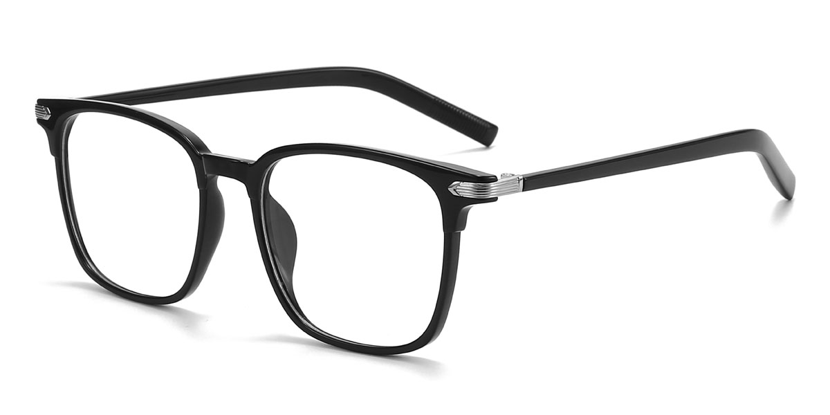 Schwarz Lance Brille - Rectangle Glasses