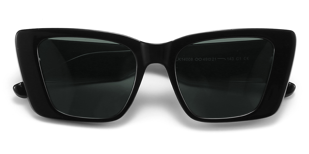 Black Grey Mario Glasses - Cat Eye Sunglasses