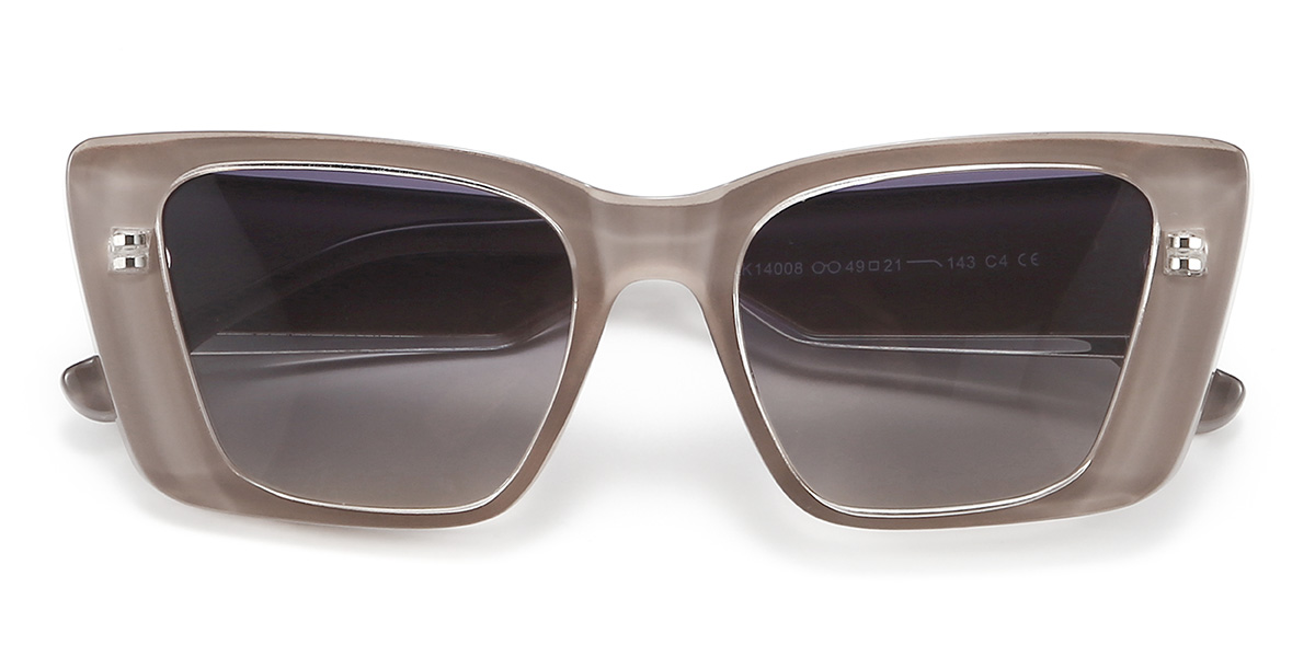 Cameo Braun Grau Mario Brille - Cat Eye Sunglasses