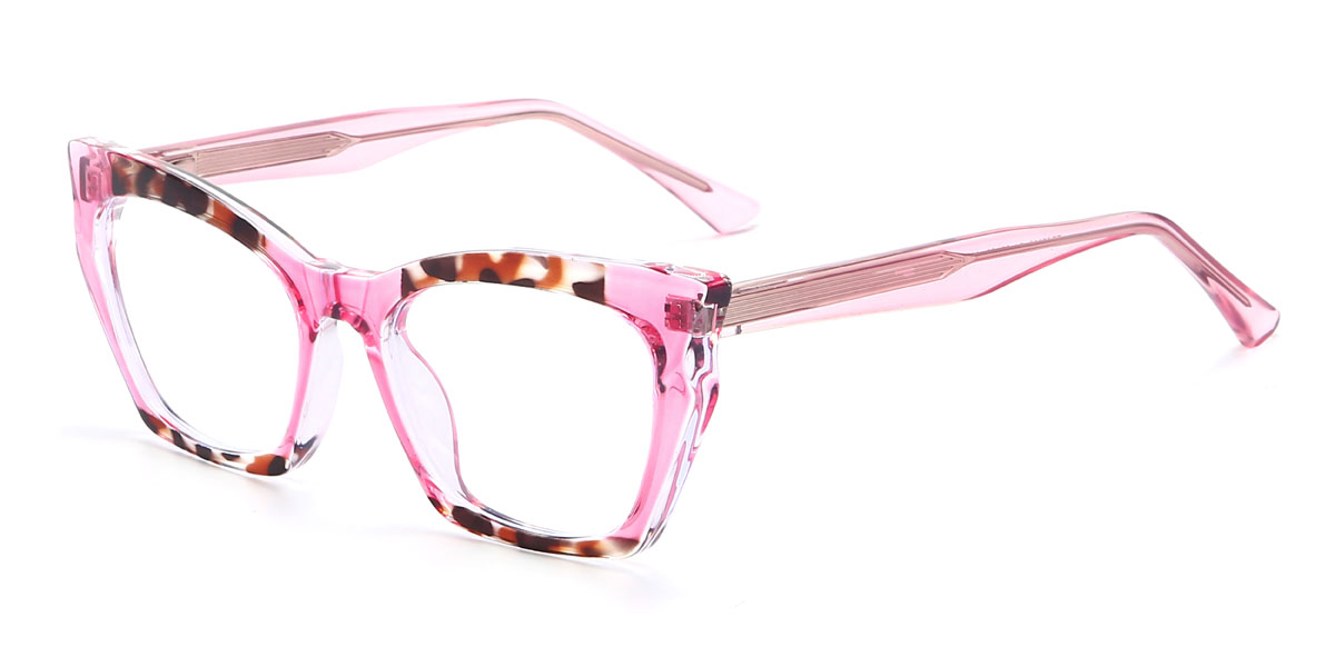 Rose Écaille de tortue Cassie Lunettes - Cat Eye Glasses