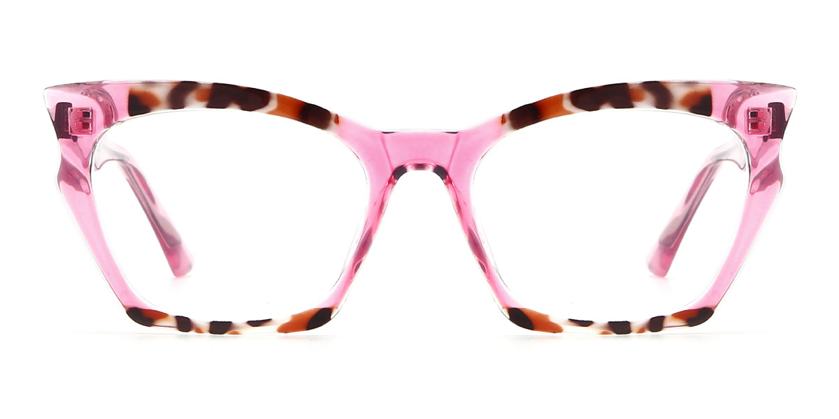 Pink Tortoiseshell Cassie - Cat Eye Glasses