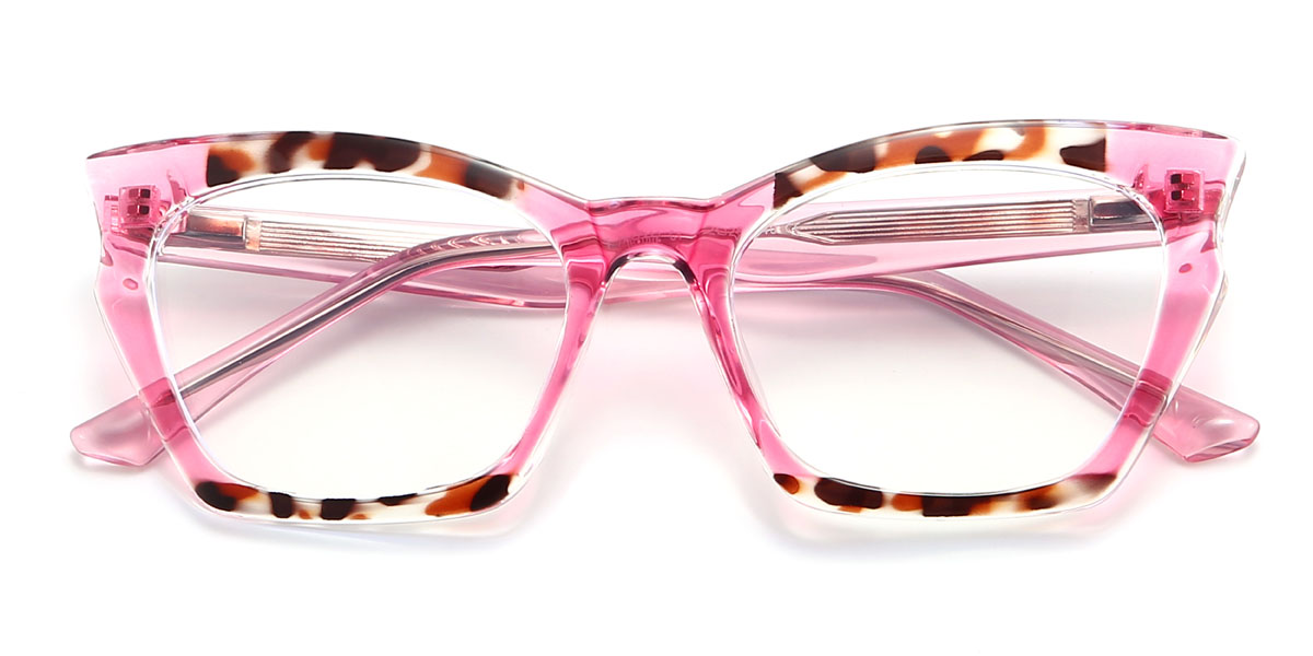 Rose Écaille de tortue Cassie Lunettes - Cat Eye Glasses