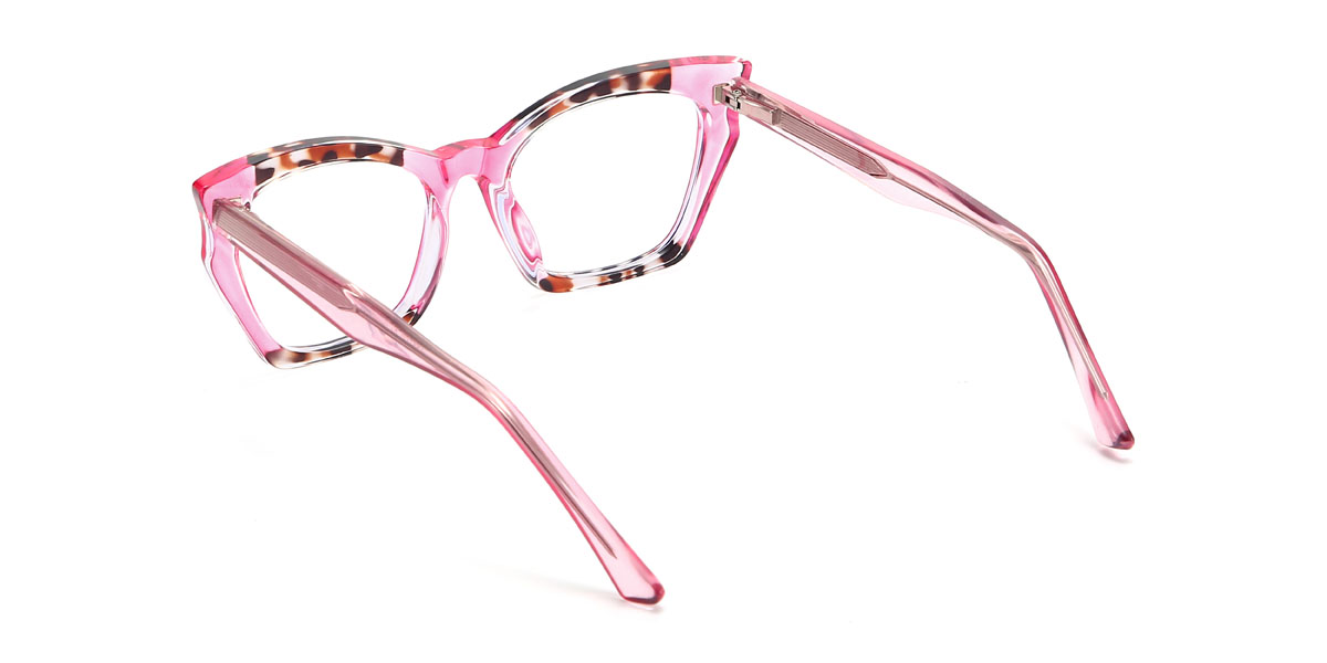 Rose Écaille de tortue Cassie Lunettes - Cat Eye Glasses