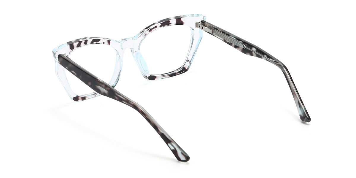 Negro Mármol Cassie Gafas - Cat Eye Glasses