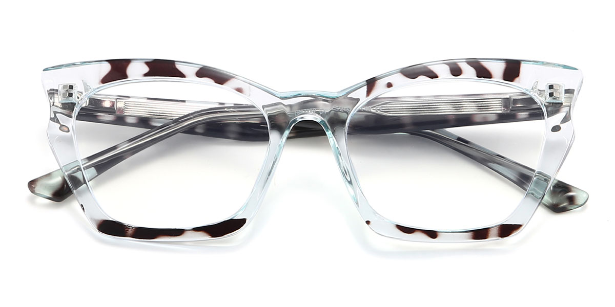 Negro Mármol Cassie Gafas - Cat Eye Glasses