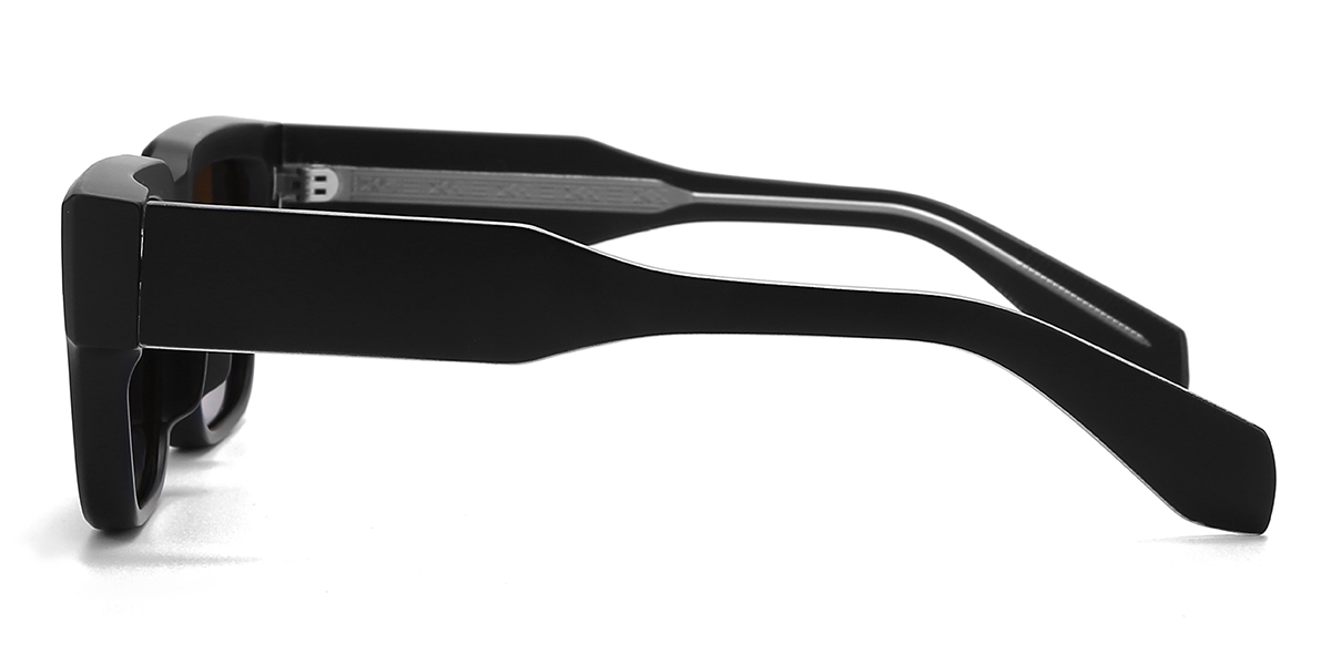 Black Brown Eddie Glasses - Rectangle Sunglasses