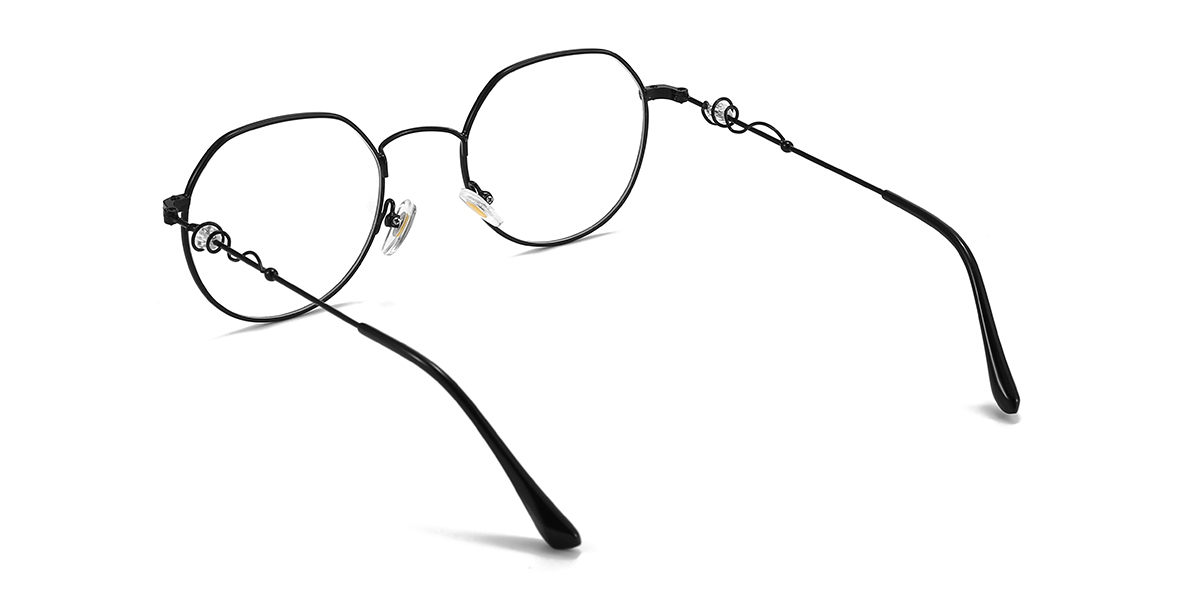 Schwarz Angelica Brille - Oval Glasses