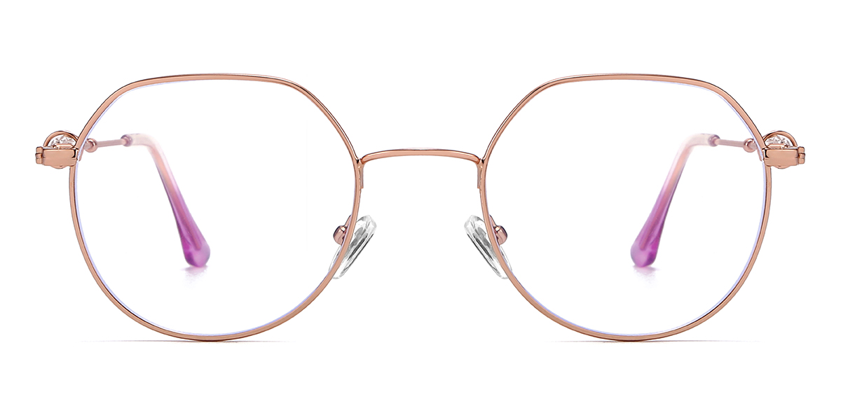 Rose Gold Angelica - Oval Glasses