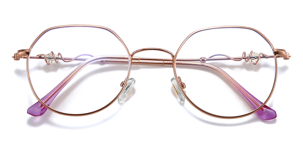 Rosa Oro Angelica Gafas - Oval Glasses