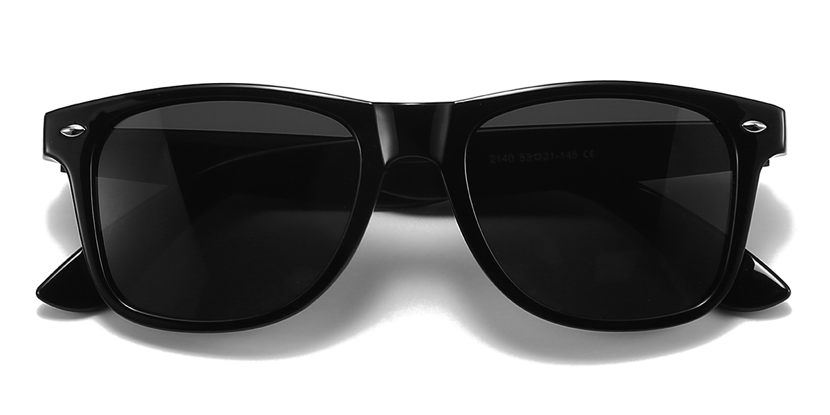 Negro Gris Fernando Gafas - Rectangle Sunglasses