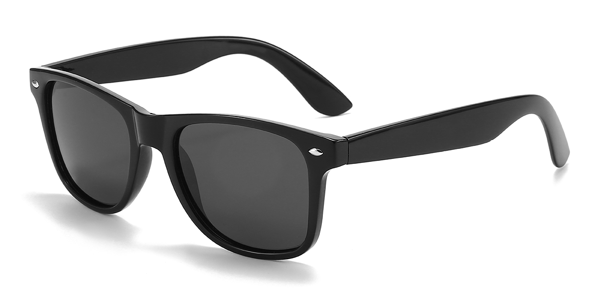 Negro Gris Fernando Gafas - Rectangle Sunglasses