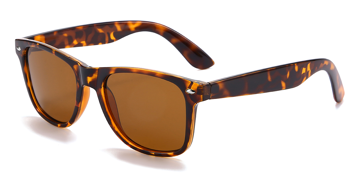Tortoiseshell Brown Fernando Glasses - Rectangle Sunglasses