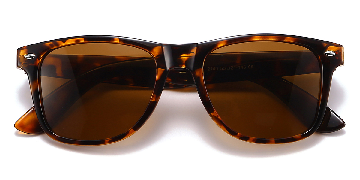 Tortoiseshell Brown Fernando Glasses - Rectangle Sunglasses