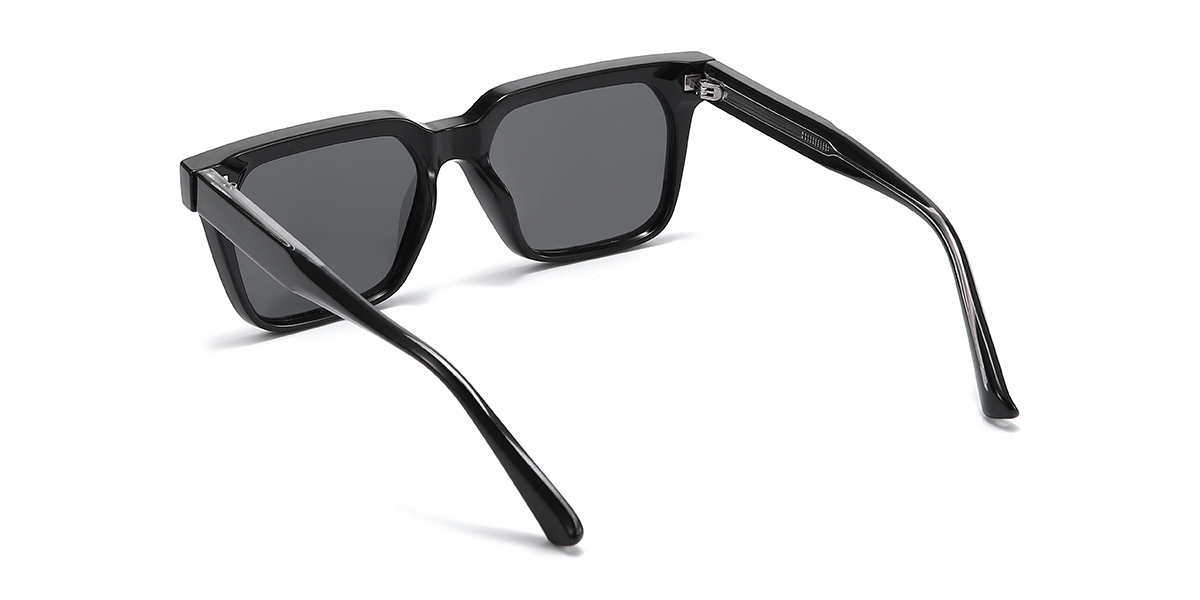 Schwarz Grau Raphael Brille - Rectangle Sunglasses