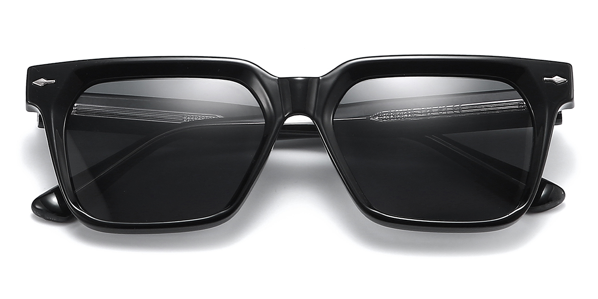 Preto Cinza Raphael Óculos - Rectangle Sunglasses