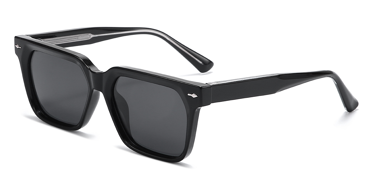 Preto Cinza Raphael Óculos - Rectangle Sunglasses