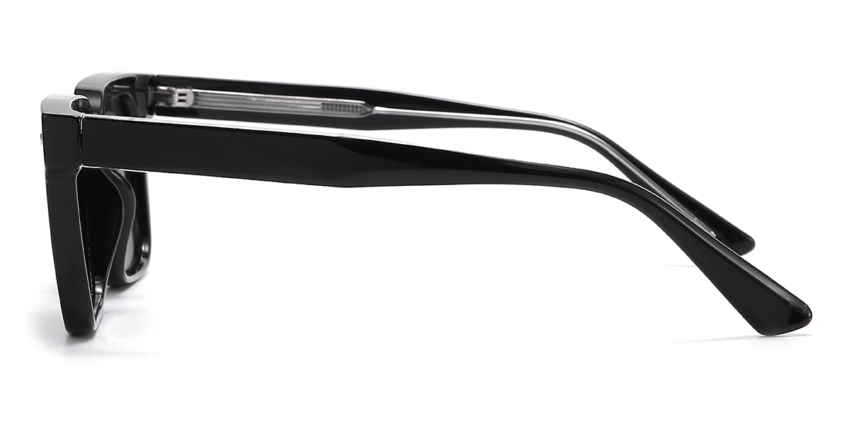 Preto Cinza Raphael Óculos - Rectangle Sunglasses