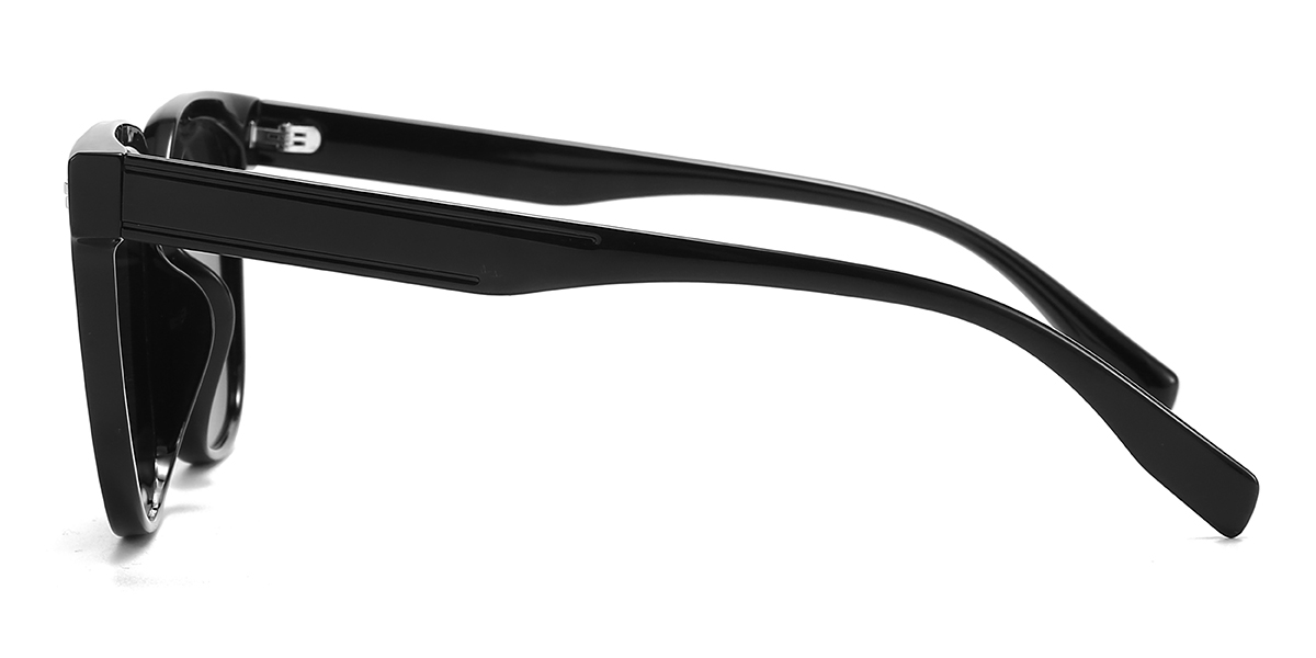 Black Grey Samara Glasses - Square Sunglasses