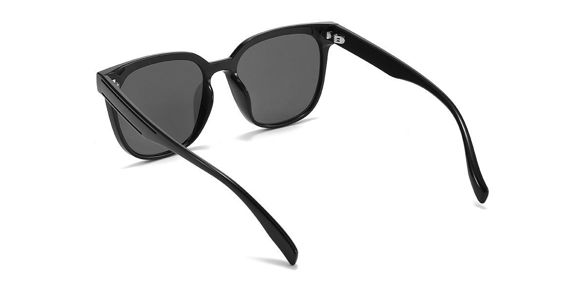 Noir Gris Samara Lunettes - Square Sunglasses