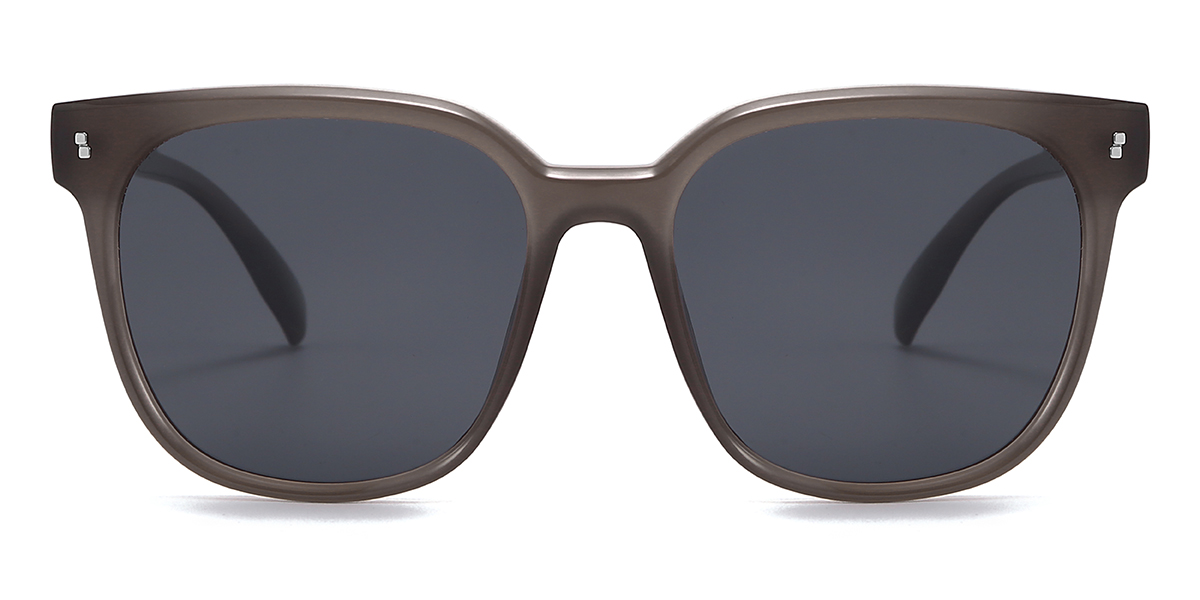 Brown Grey Samara Glasses - Square Sunglasses