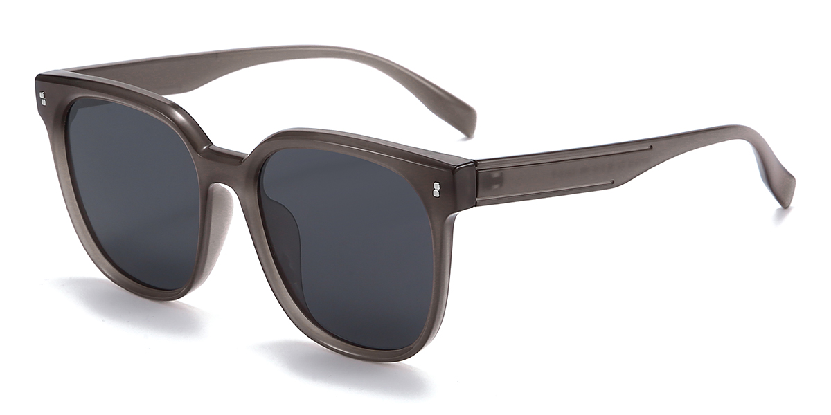 Brown Grey Samara Glasses - Square Sunglasses
