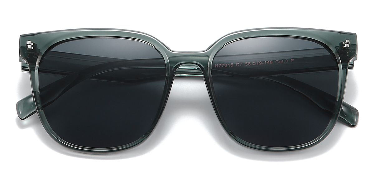 Cyan Grey Samara Glasses - Square Sunglasses