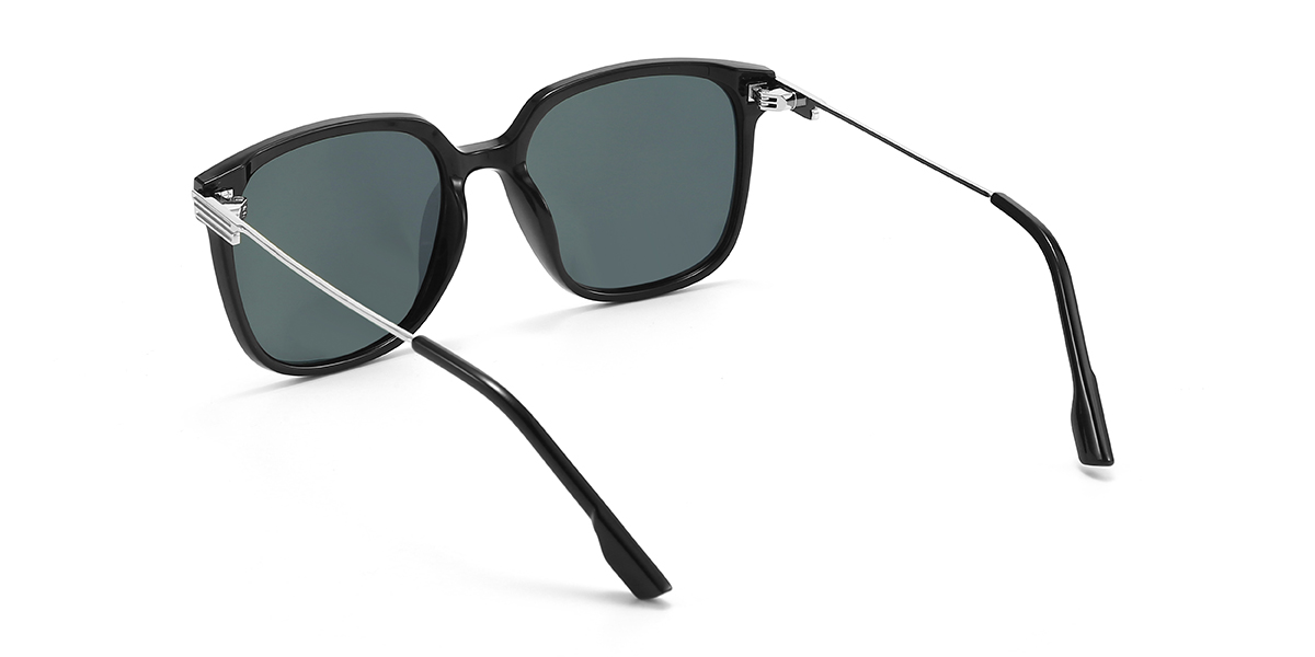 Schwarz Grau Journey Brille - Square Sunglasses