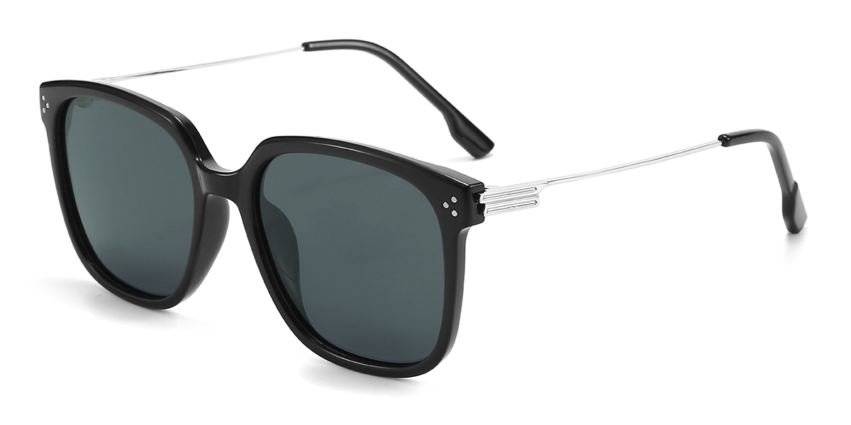 Schwarz Grau Journey Brille - Square Sunglasses