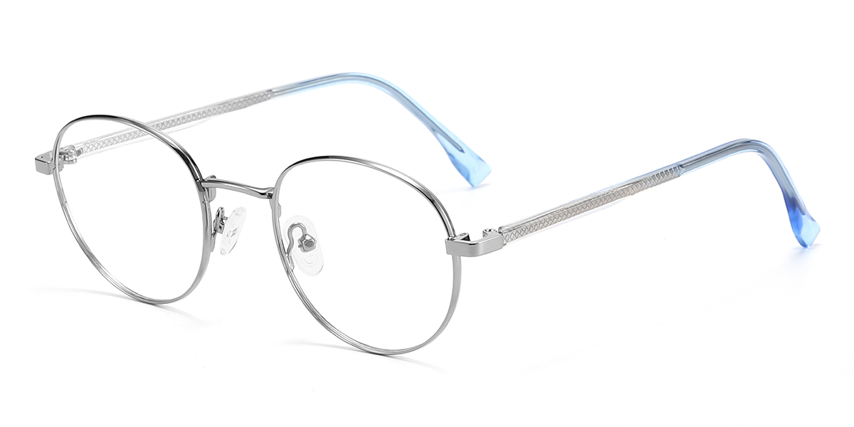 Silver Ciara Glasses - Oval Glasses