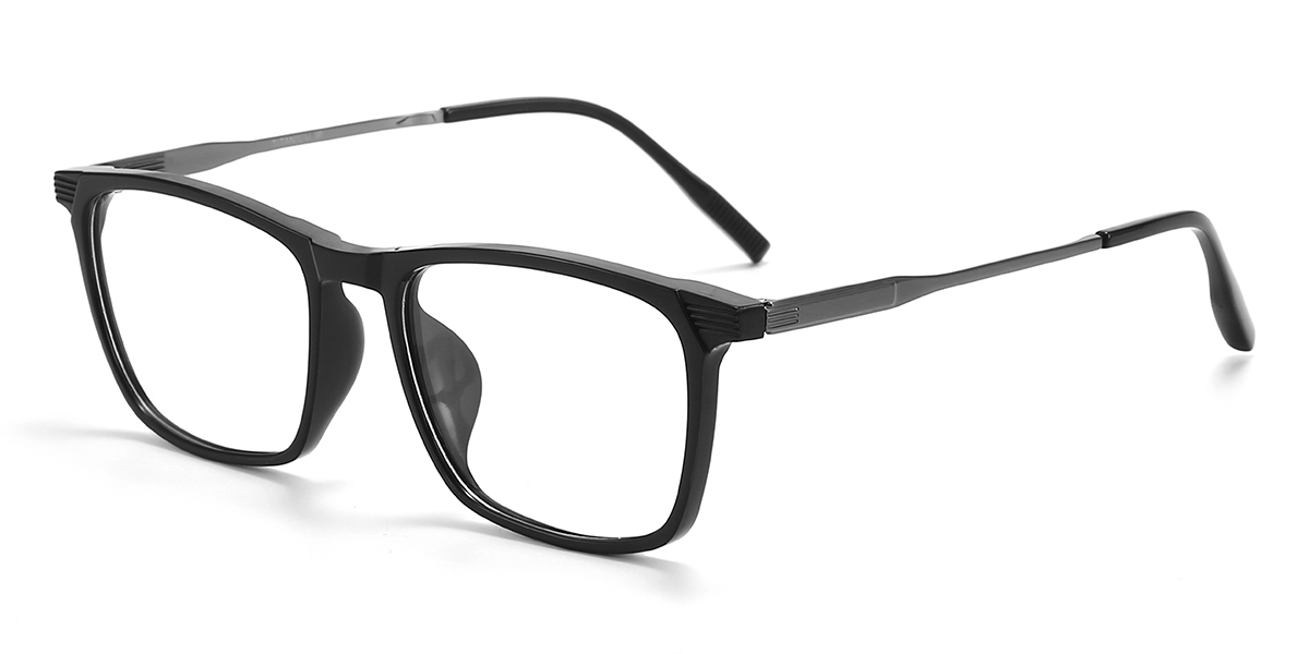 Black Brenna Glasses - Rectangle Glasses