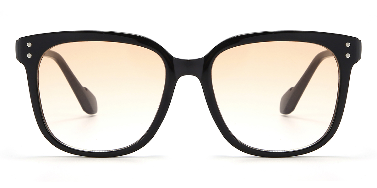 Black Orange Krue Glasses - Square Sunglasses