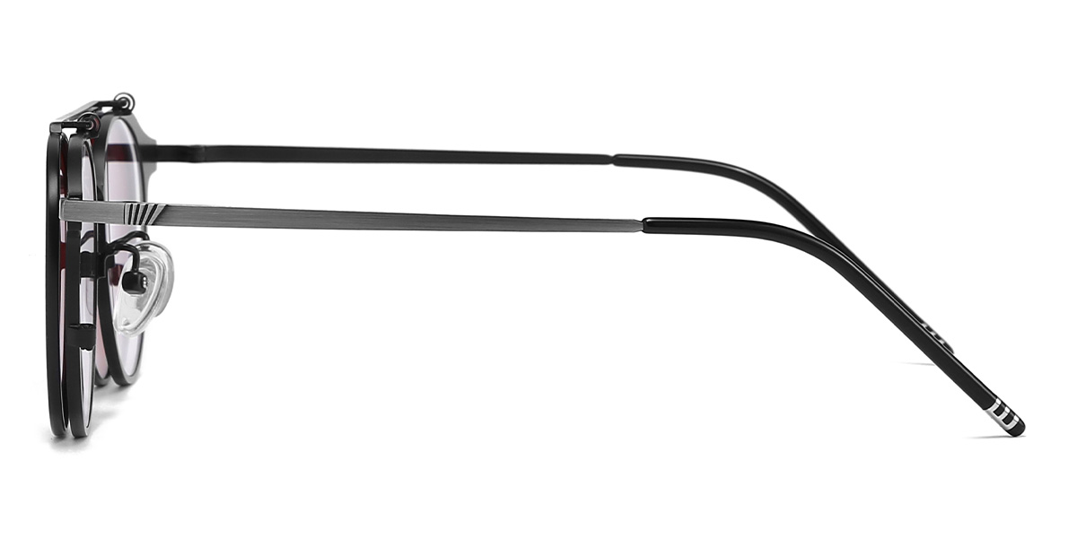 Silver Red Wayne Glasses - Aviator Sunglasses