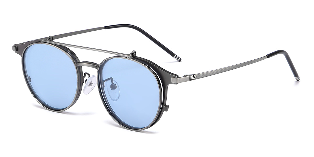 Argent Bleu Wayne Lunettes - Aviator Sunglasses
