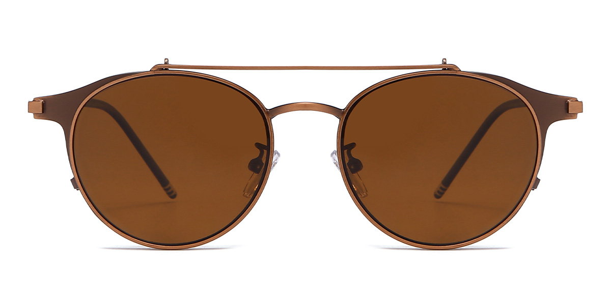 Brown Brown Wayne - Aviator Sunglasses