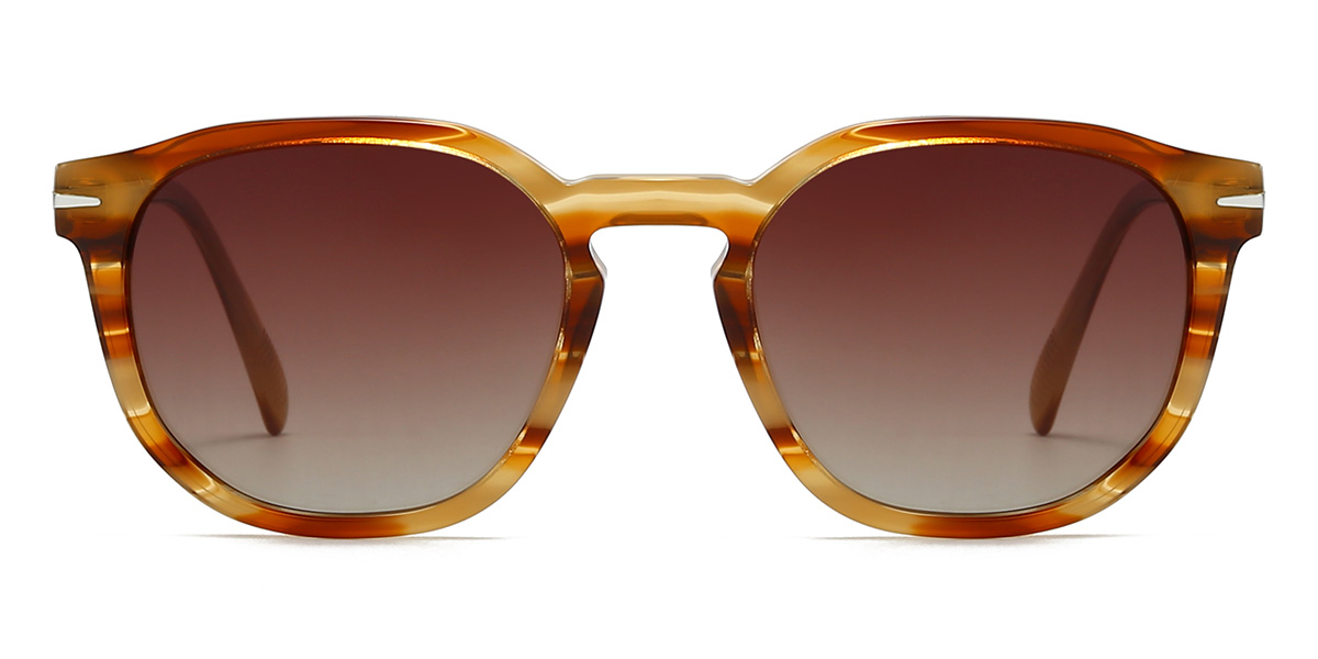 Teknősbéka barna Branden Szemüveg - Oval Sunglasses