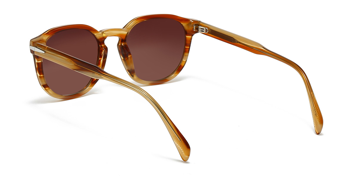 Teknősbéka barna Branden Szemüveg - Oval Sunglasses