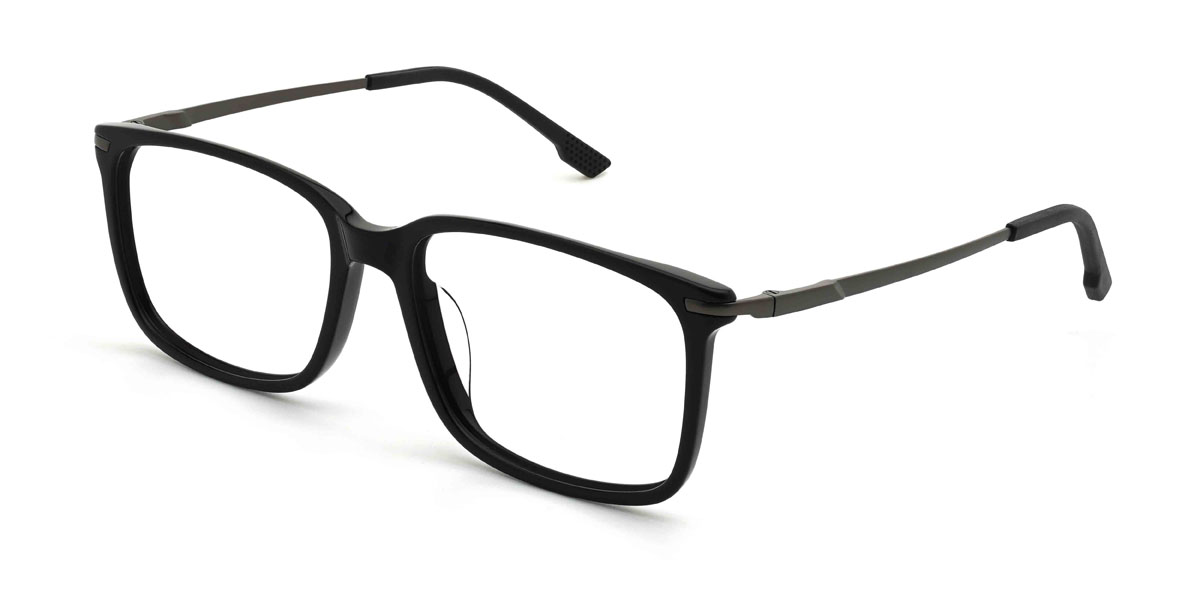 Negro Zachery Gafas - Rectangle Glasses