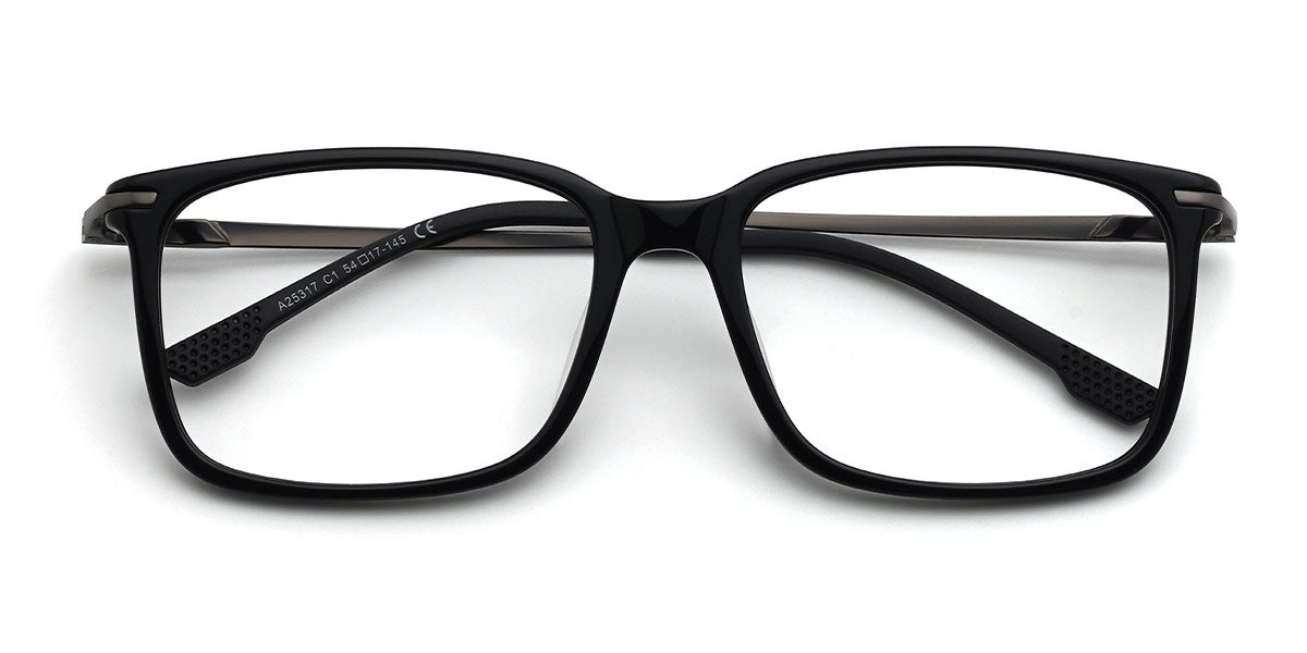 Negro Zachery Gafas - Rectangle Glasses