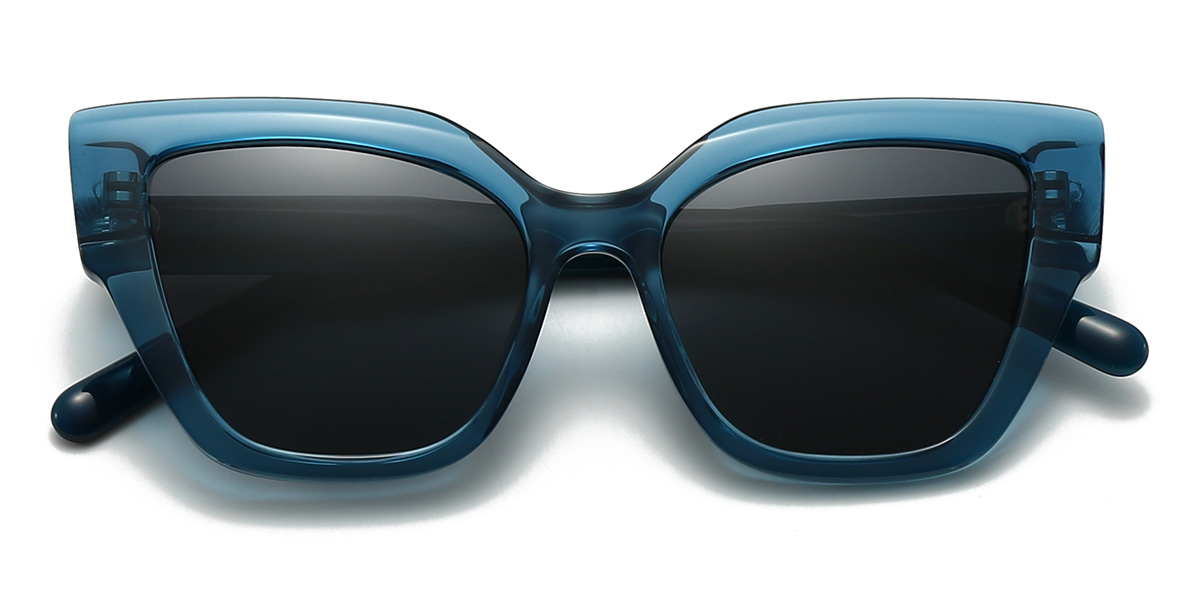 Blue Grey Haleigh Glasses - Cat Eye Sunglasses