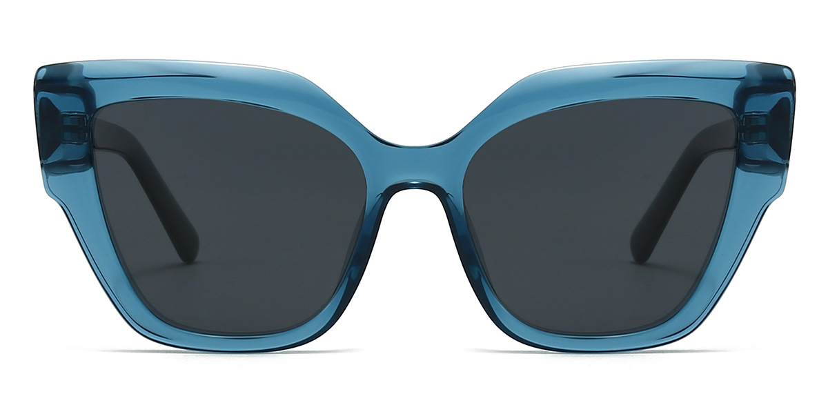 Blue Grey Haleigh Glasses - Cat Eye Sunglasses